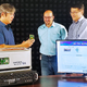Samsung researchers: Wonsuk Choi, Shadi Abu-Surra and Gary Xu with the THz proof-of-concept system.